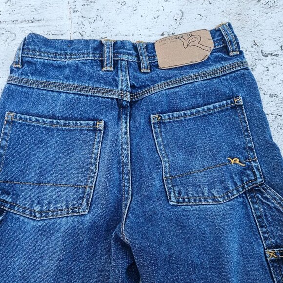 Rocawear Boys Shorts Blue Cotton Denim Shorts Cargo Shorts Size 7X Authentic B - Picture 5 of 8